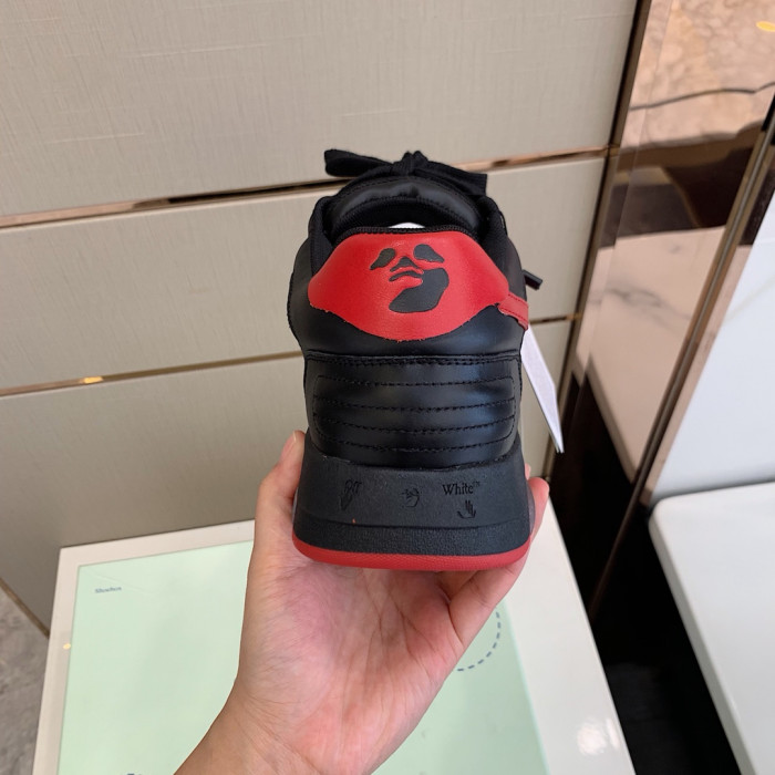 Onekick OFF WHITETM C O VIRGIL ABLOH OUT OF OFFICE LOW-TOP LEATHER SNEAKERS "OOO"