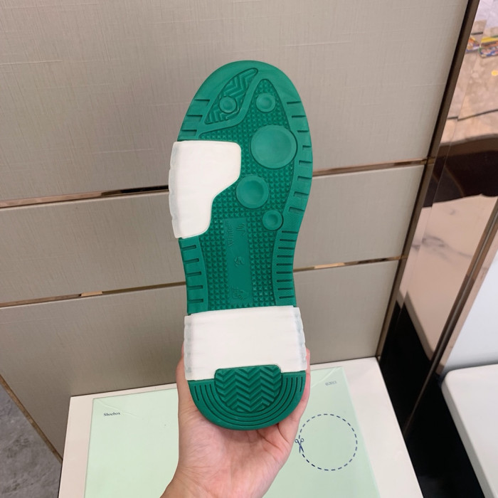 Onekick OFF WHITETM C O VIRGIL ABLOH OUT OF OFFICE LOW-TOP LEATHER SNEAKERS "OOO"