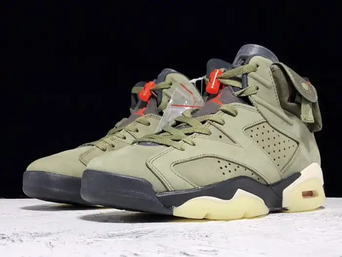 Rep Travis Scott x Air Jordan 6 Medium Olive CN1084-200