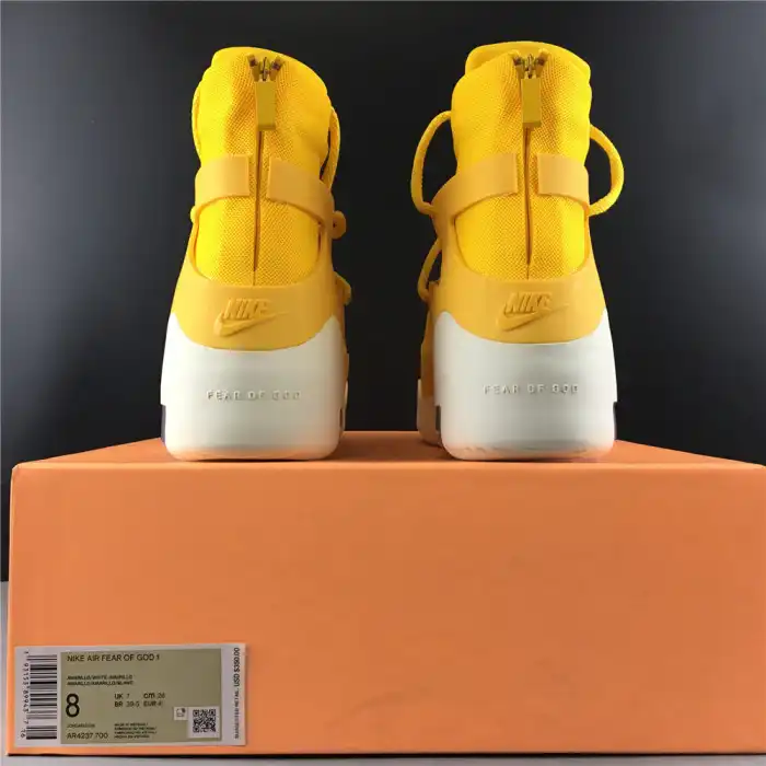 Nike Air Fear Of God 1 Yellow Amarillo AR4237-700