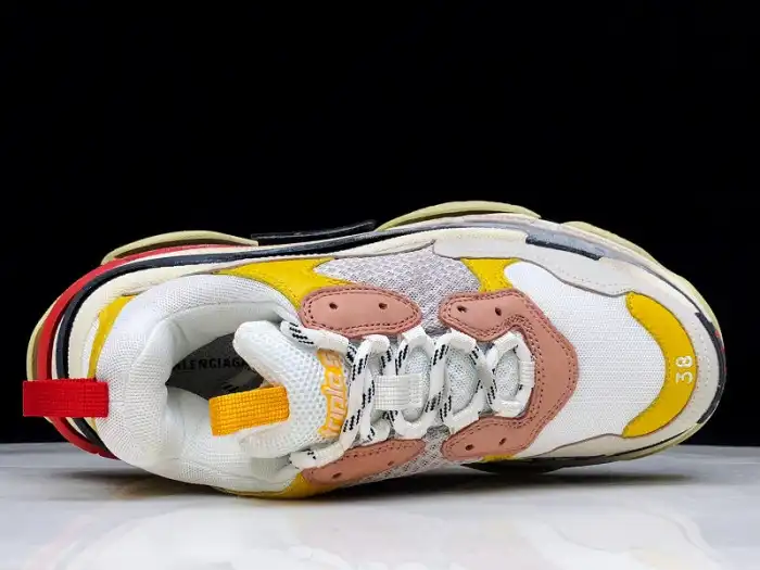 Cheap BLCG Triple S Cream Yellow Red 524038 W09O5 9035