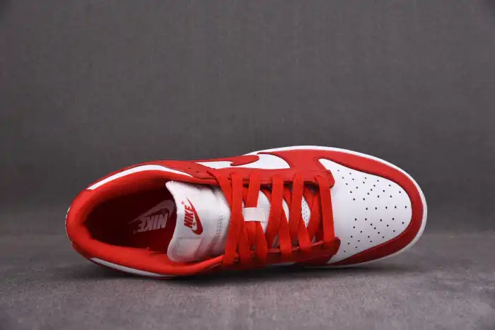 Cheap NIKE DUNK LOW UNIVERSITY RED WHITE CU1727-100