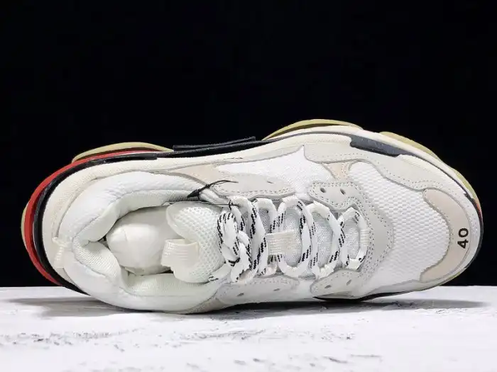 Rep BLCG Triple S White Black Red 533882 W09E1 9000