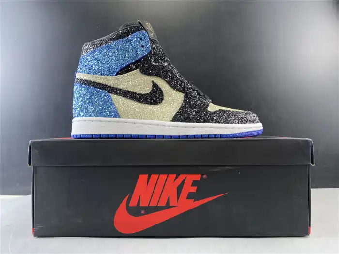 Rep FRAGMENT DESIGN X AIR JORDAN 1 GLITTER CK5566-400