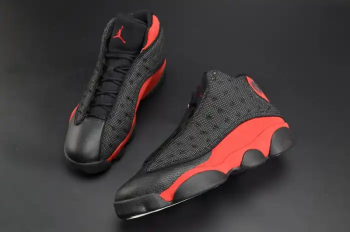 Chep Onekick Air Jordan 13 RetroBred black  red mens 414571-004