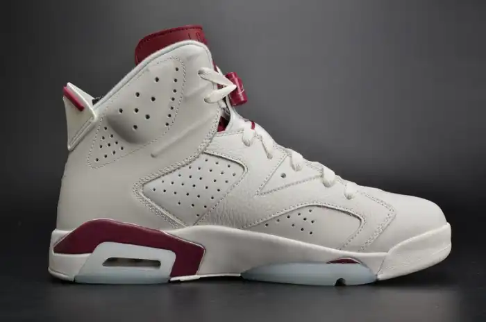 Cheap Air Jordan 6 Retro Maroon white 384664-116