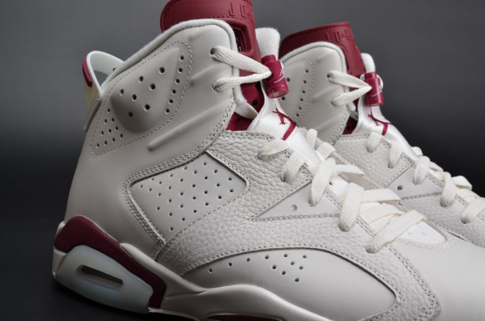 Air Jordan 6 Retro Maroon white 384664-116