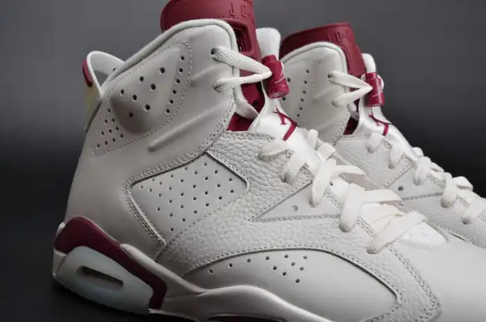 Cheap Air Jordan 6 Retro Maroon white 384664-116