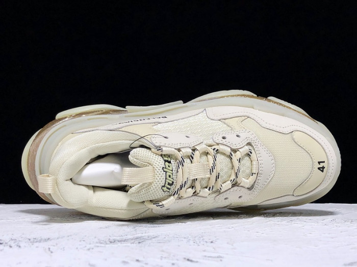 BLCG Triple S Clear Sole Beige 541624 W09O1 9005