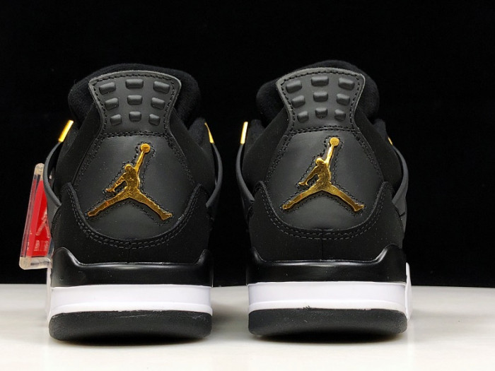 Air Jordan 4 Royalty Black Metallic Gold-White 308497-032