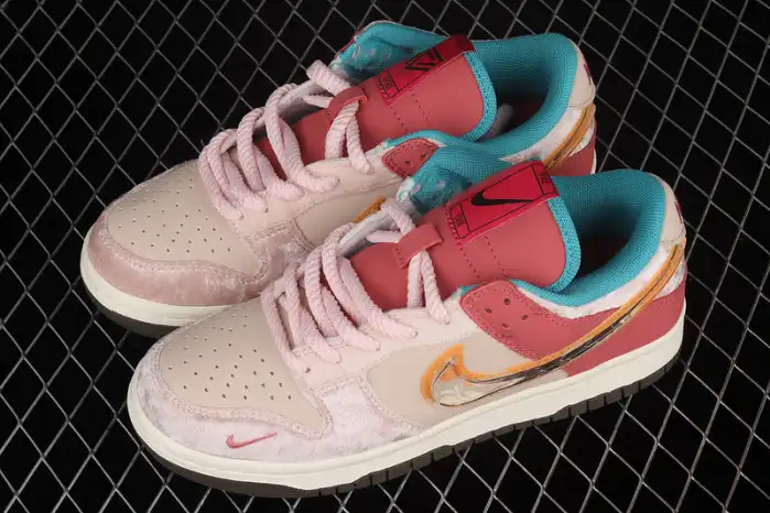 Rep Nike Dunk Mid Social Status Free Lunch Strawberry Milk DJ1173-600