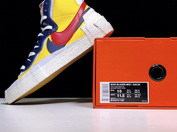 SACAI X NIKE BLAZER MID VARSITY MAIZE BV0072-700