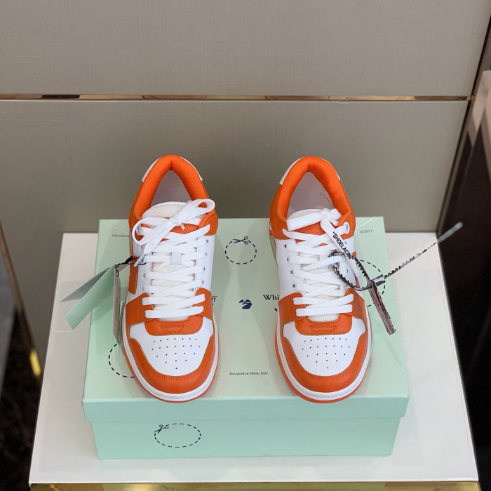 Onekick OFF WHITETM C O VIRGIL ABLOH OUT OF OFFICE LOW-TOP LEATHER SNEAKERS "OOO"