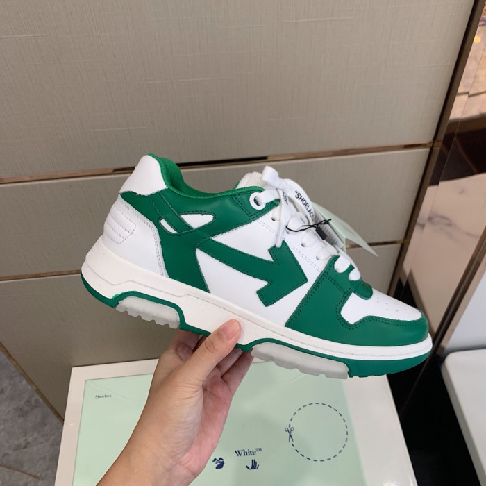 Onekick OFF WHITETM C O VIRGIL ABLOH OUT OF OFFICE LOW-TOP LEATHER SNEAKERS "OOO"