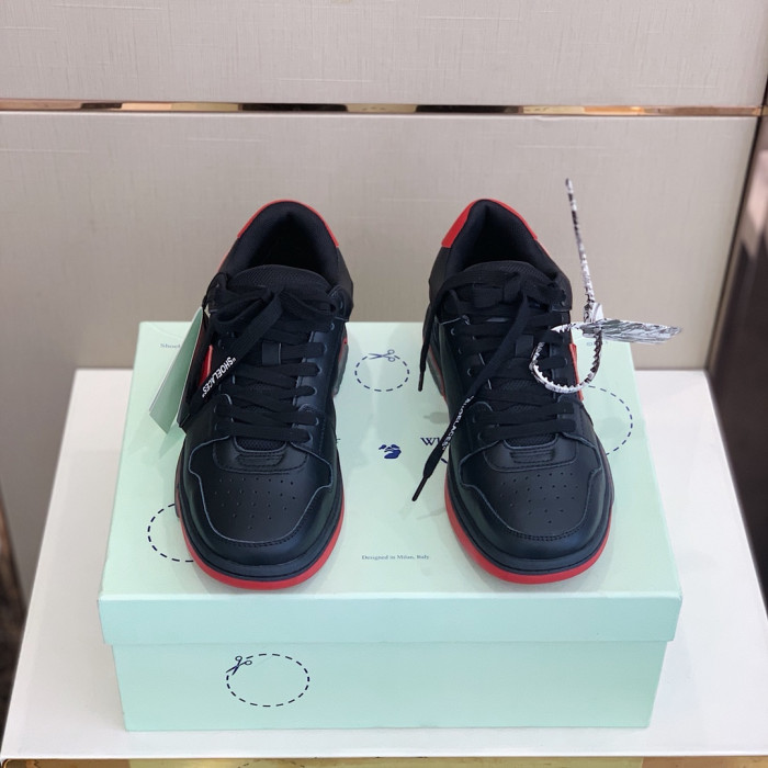 Onekick OFF WHITETM C O VIRGIL ABLOH OUT OF OFFICE LOW-TOP LEATHER SNEAKERS "OOO"