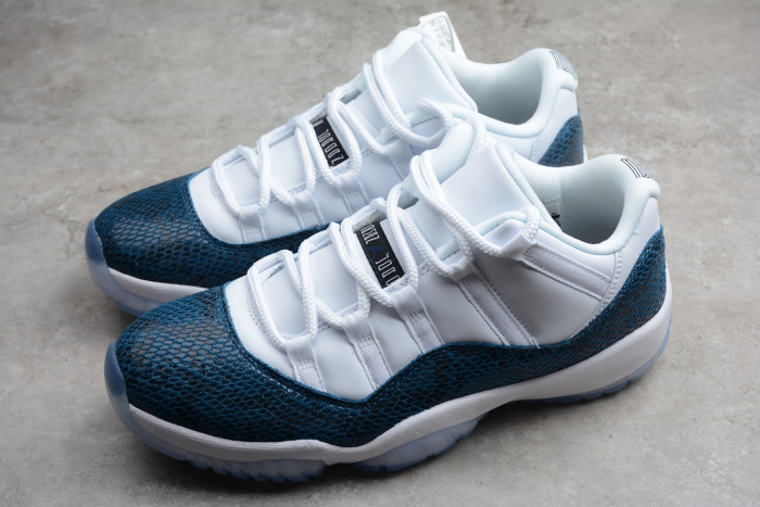 Air Jordan 11 Low Navy Blue Snakeskin CD6846-102