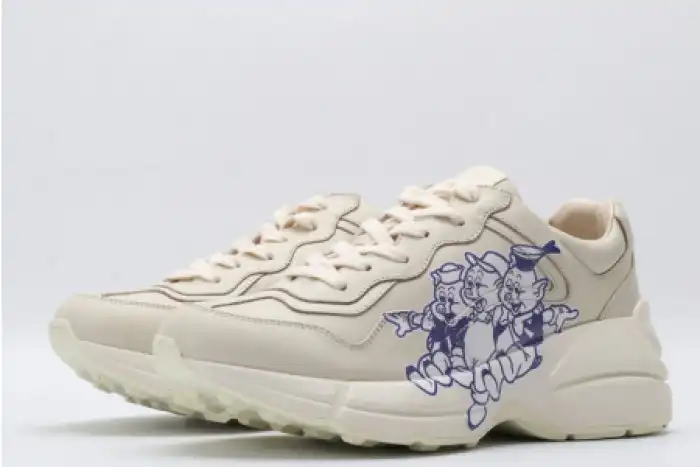 GUCC RHYTON LEATHER SNEAKER