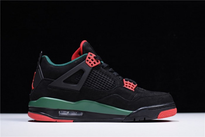 Onekick Air Jordan 4 NRG GUCC Black Gorge Green-Varsity Red AQ3816-063