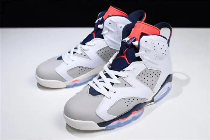 Rep Air Jordan 6 Retro Tinker White Infrared 23-Neutral Grey-Sail 384664-104