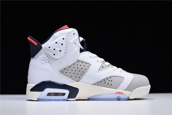 Air Jordan 6 Retro Tinker White Infrared 23-Neutral Grey-Sail 384664-104