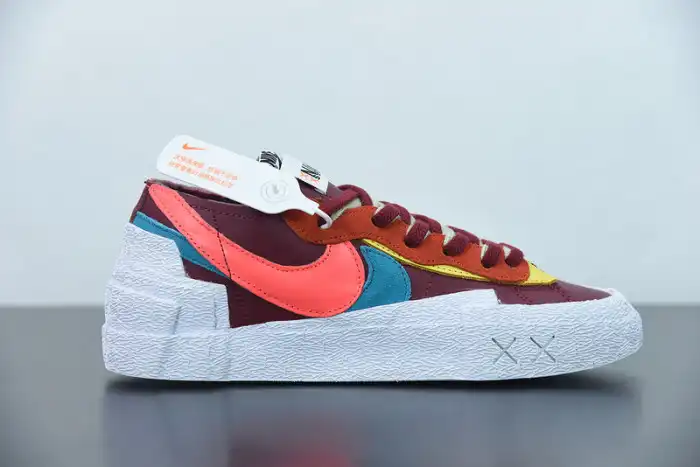 Rep Nike Blazer Low sacai KAWS Red DM7901-600