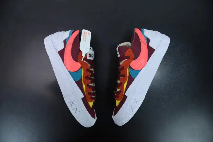 Rep Nike Blazer Low sacai KAWS Red DM7901-600