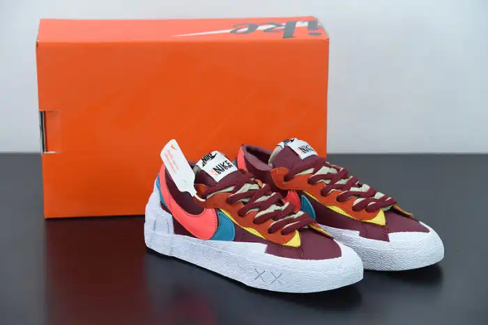 Rep Nike Blazer Low sacai KAWS Red DM7901-600