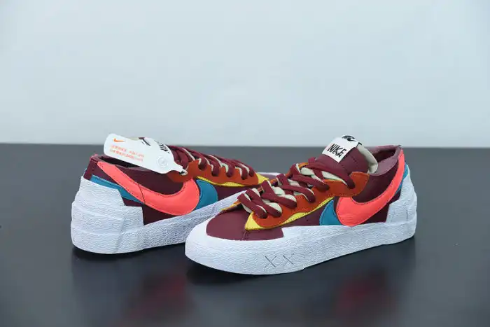 Rep Nike Blazer Low sacai KAWS Red DM7901-600