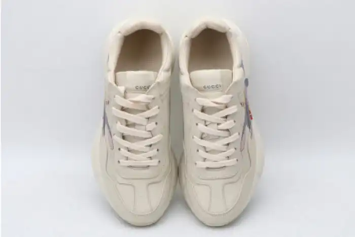 Rep GUCC RHYTON LEATHER SNEAKER