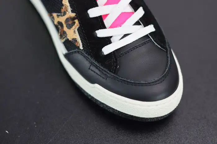 GGD Womens fuchsia and leopard-print Yeah sneakers