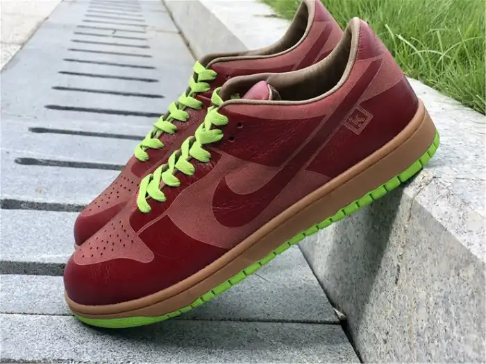 Rep Nike Dunk Low 1-Piece Laser Varsity Red Chartreuse 311611-661