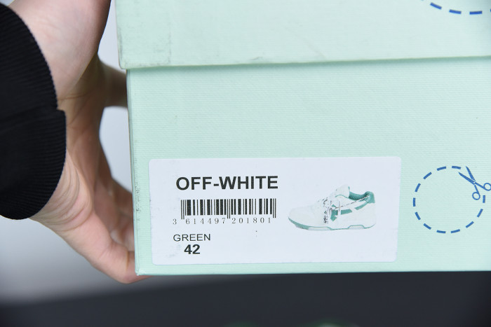 Onekick OFF WHITETM C O VIRGIL ABLOH OUT OF OFFICE LOW-TOP LEATHER SNEAKERS "OOO"