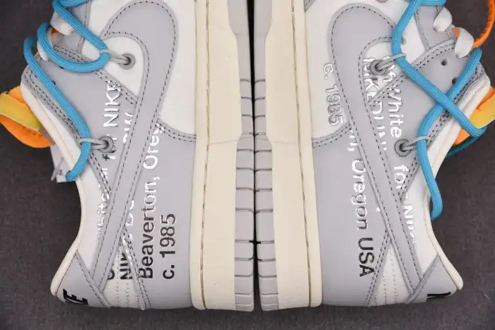 OFF-WHITE X NIKE SB DUNK LOW OW WHITE GREY BLUE DM1602-115