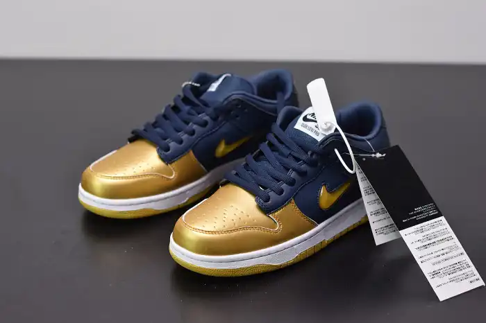 Cheap Nike SB Dunk Low Jewel Swoosh Gold CK3480-700