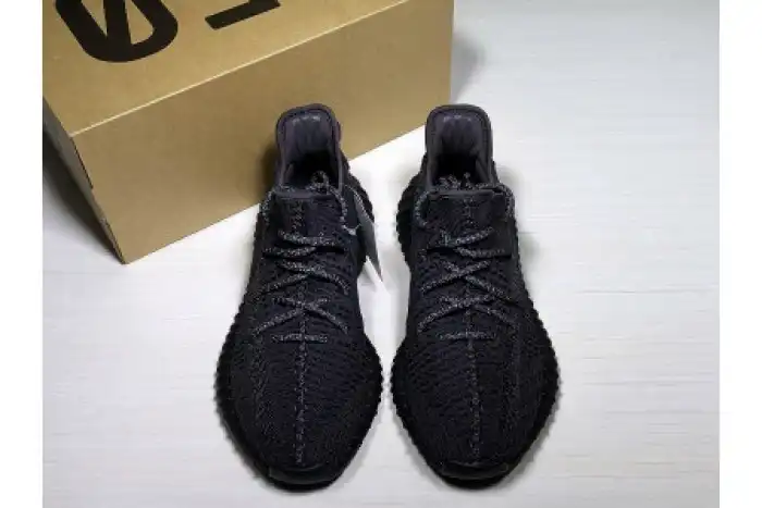 Rep ADIDAS MENS YEEZY BOOST 350 V2 BLACK FU9006