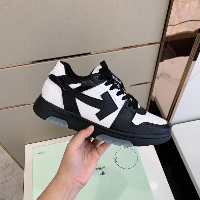 OFF WHITETM C O VIRGIL ABLOH OUT OF OFFICE LOW-TOP LEATHER SNEAKERS "OOO"