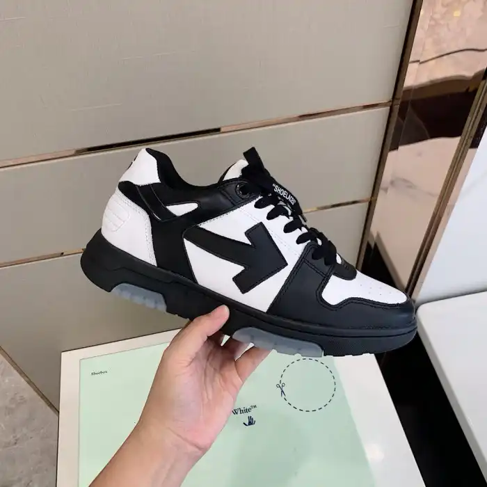 Cheap OFF WHITETM C O VIRGIL ABLOH OUT OF OFFICE LOW-TOP LEATHER SNEAKERS 