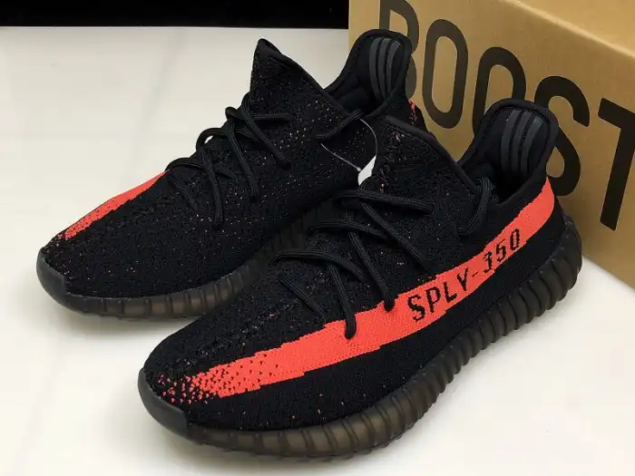 Rep Adidas Yeezy Boost 350 V2 Core Black Red BY9612