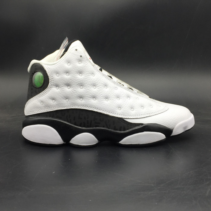 AIR JORDAN 13 RETRO SNGL DAY "LOVE AND RESPECT" black  white mens 888164-112