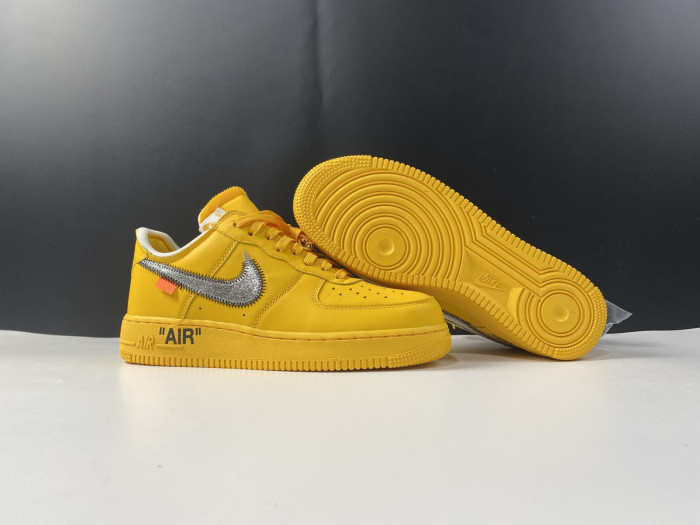 Onekick Nike Air Force 1 Low OFF-WHITE University Gold Metallic Silver DD1876-700