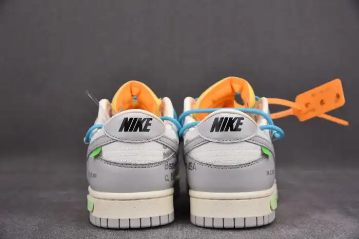 Rep OFF-WHITE X NIKE SB DUNK LOW OW WHITE GREY BLUE DM1602-115