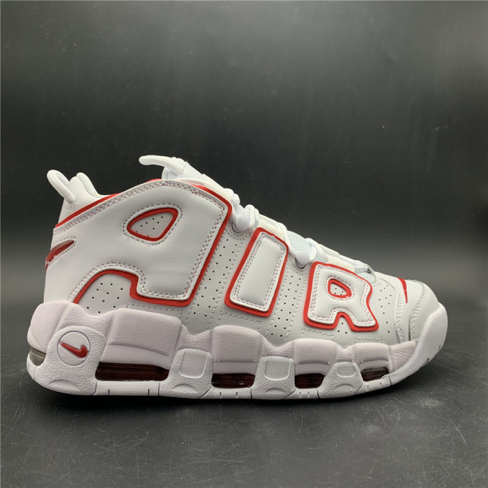 Nike Air More Uptempo White Varsity Red Outline 415082-108