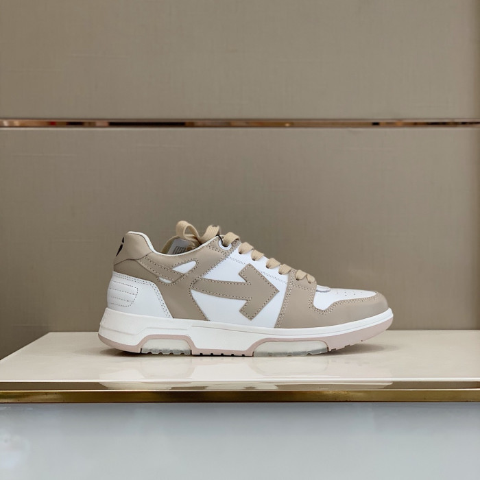 Onekick OFF WHITETM C O VIRGIL ABLOH OUT OF OFFICE LOW-TOP LEATHER SNEAKERS "OOO"