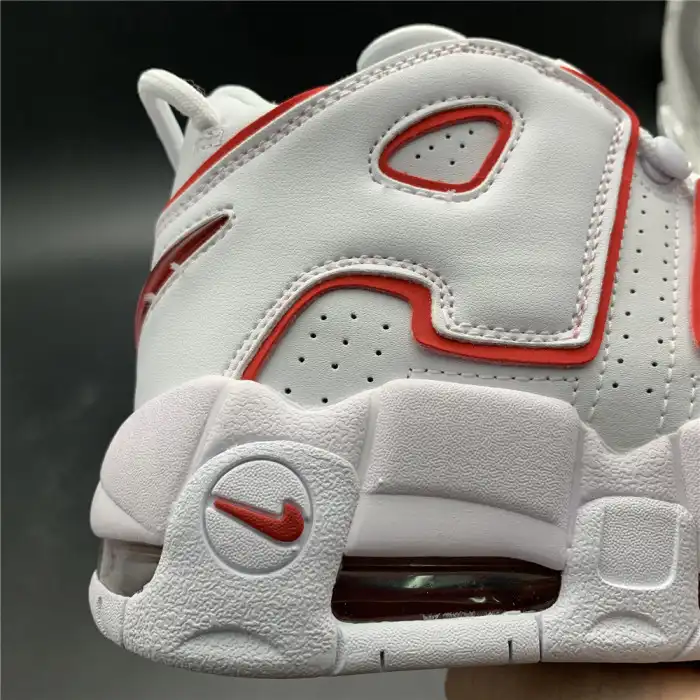 Cheap Nike Air More Uptempo White Varsity Red Outline 415082-108