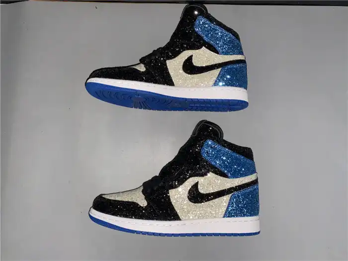 Rep FRAGMENT DESIGN X AIR JORDAN 1 GLITTER CK5566-400