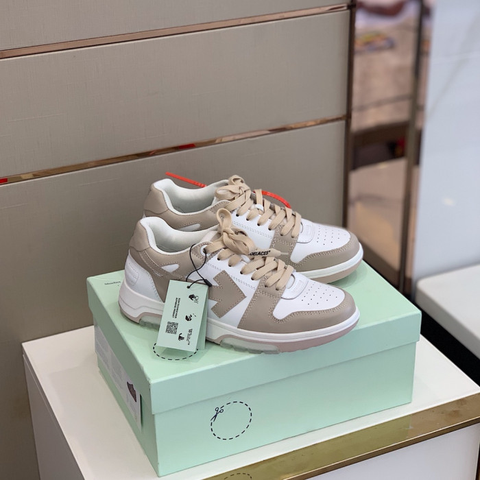 Onekick OFF WHITETM C O VIRGIL ABLOH OUT OF OFFICE LOW-TOP LEATHER SNEAKERS "OOO"