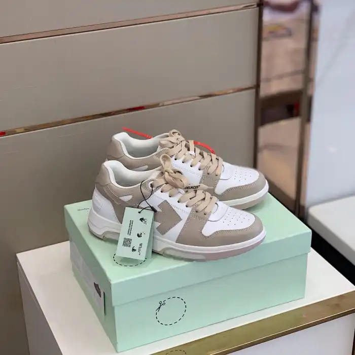 OFF WHITETM C O VIRGIL ABLOH OUT OF OFFICE LOW-TOP LEATHER SNEAKERS "OOO"