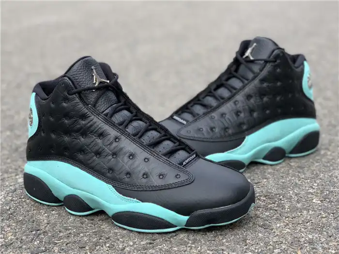 Chep Onekick Air Jordan 13 Retro Black Island Green 414571-030