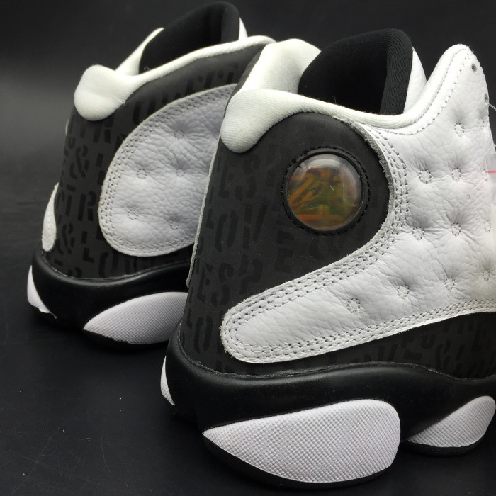 AIR JORDAN 13 RETRO SNGL DAY "LOVE AND RESPECT" black  white mens 888164-112