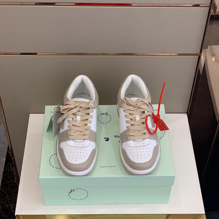 Onekick OFF WHITETM C O VIRGIL ABLOH OUT OF OFFICE LOW-TOP LEATHER SNEAKERS "OOO"